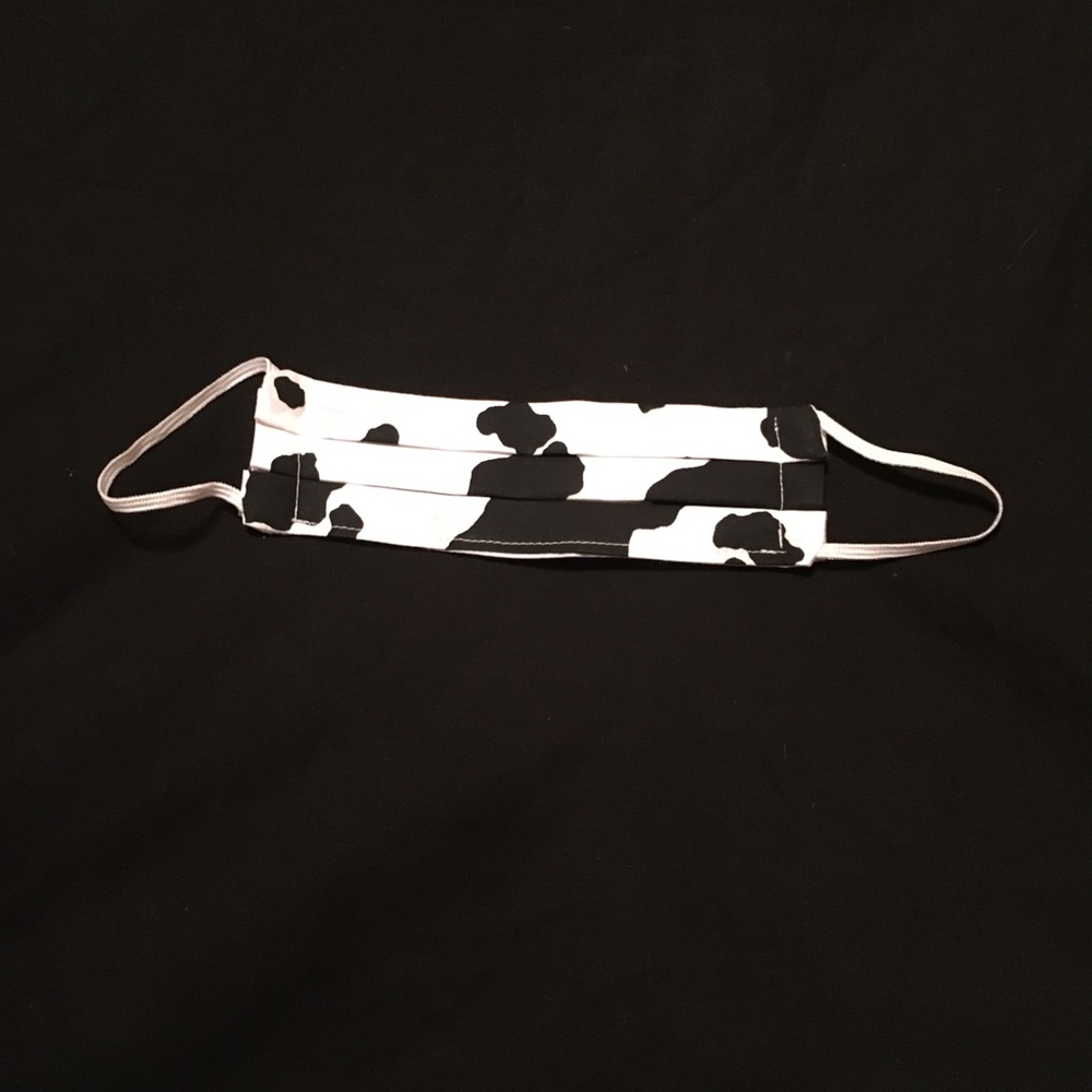 Cow print mask